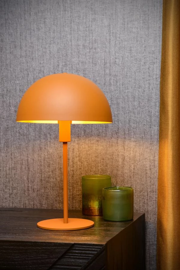 Lucide SIEMON - Table lamp - Ø 25 cm - 1xE14 - Ocher Yellow - atmosphere 2